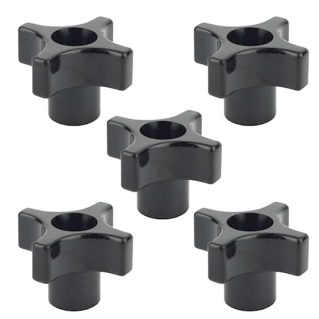 Big Horn 4 Point Knob Thread 1/4-20, PK 5 19716B-5PK